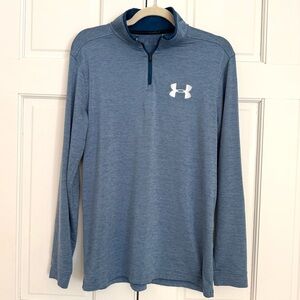 Under Armour Heather Blue Zip Pullover